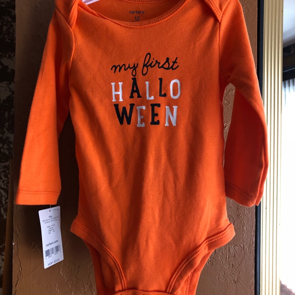 My first Halloween onesie 🎃